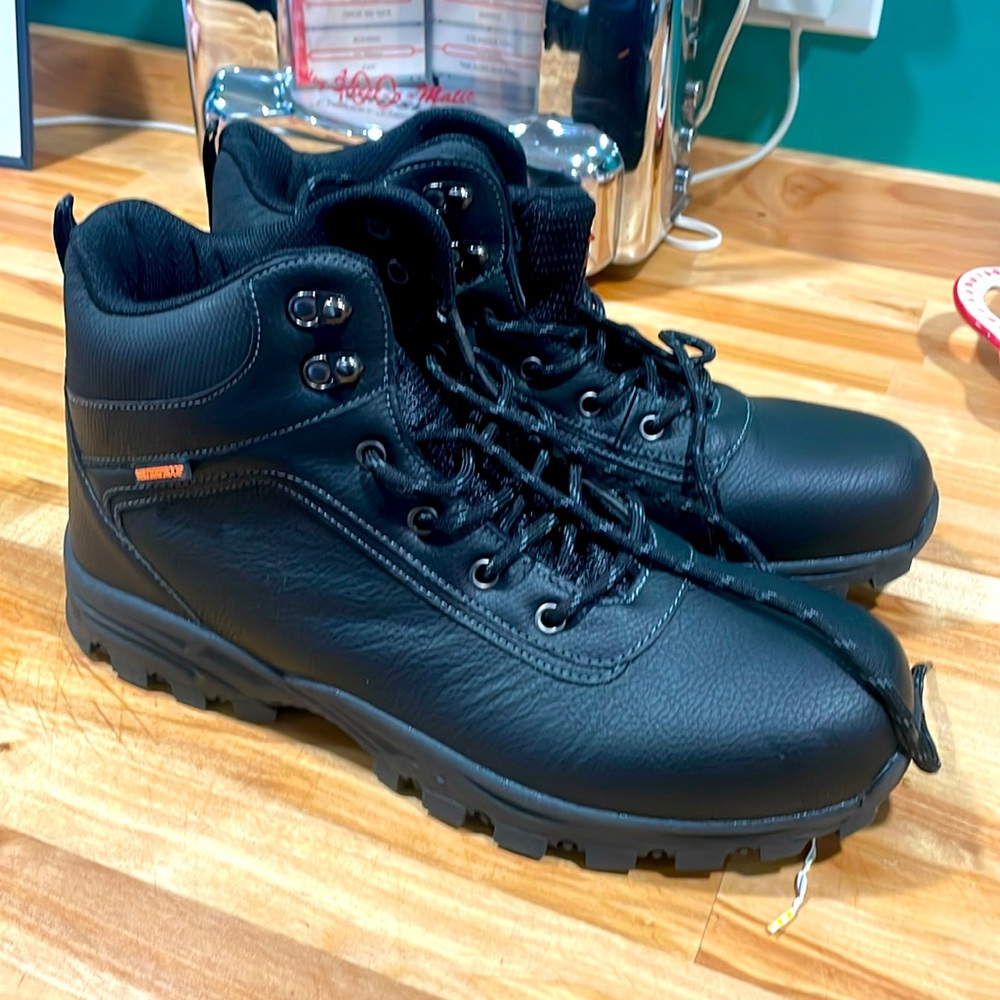 Weatherproof Vintage Men's Black Synthetic Leather Jace Hiker Boots - Size 11M